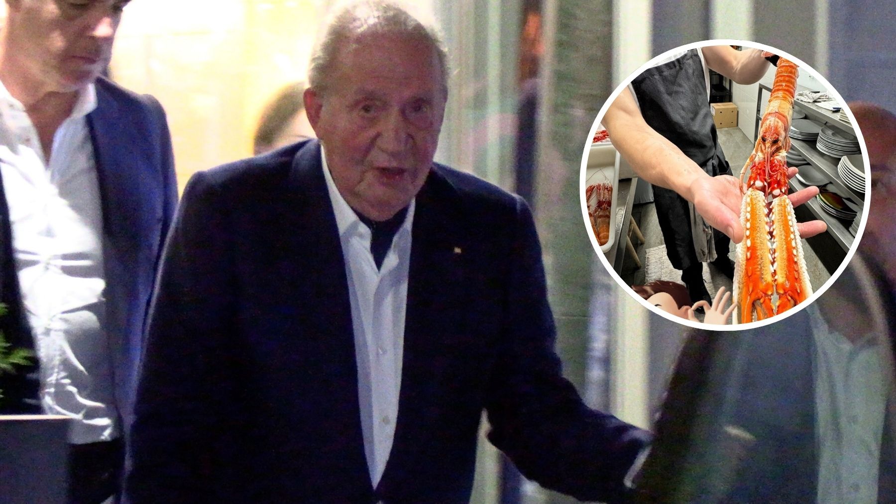 La marisquería donde cenó el emérito Juan Carlos en Sangenjo: cigalas gigantes y 180€ por persona