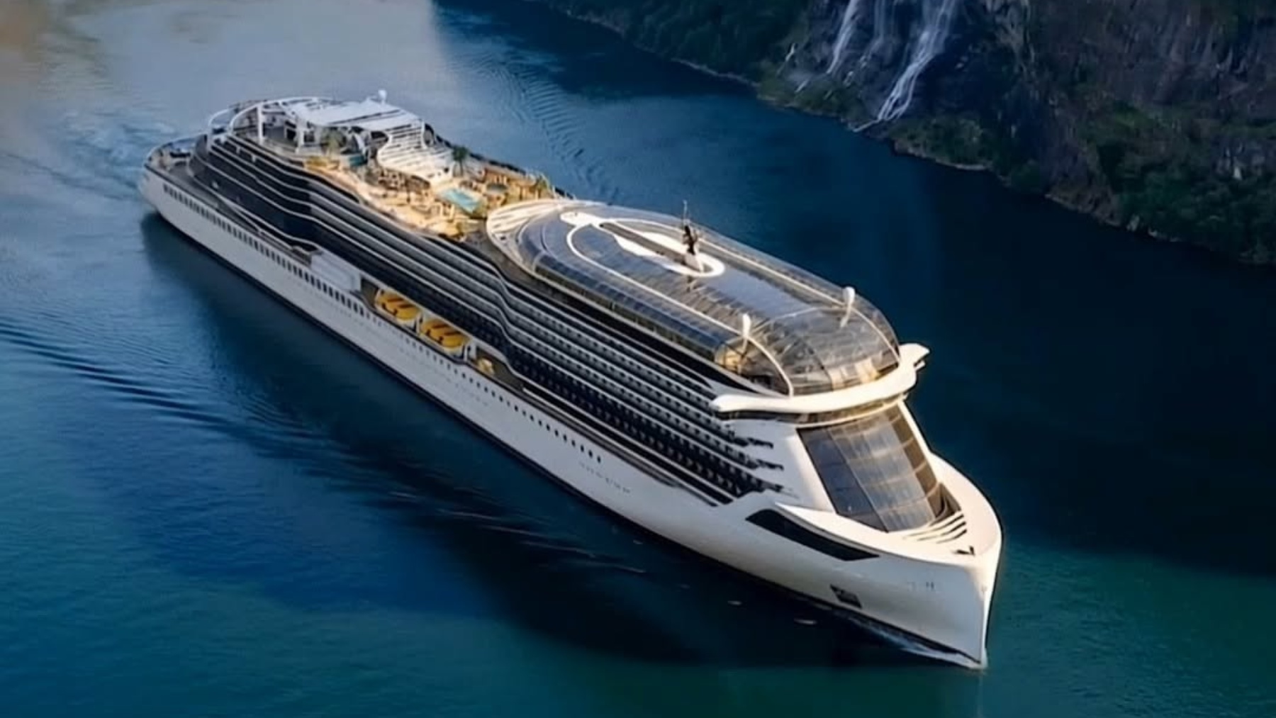 Así es el primer crucero 100% eléctrico del mundo: 275 metros de eslora y 82.000 toneladas