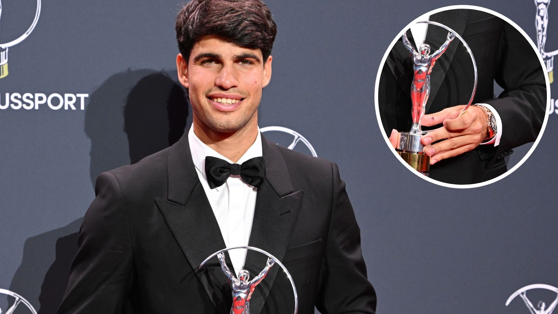 Carlos Alcaraz deslumbra en los Laureus con un Rolex Daytona de 200.000 €