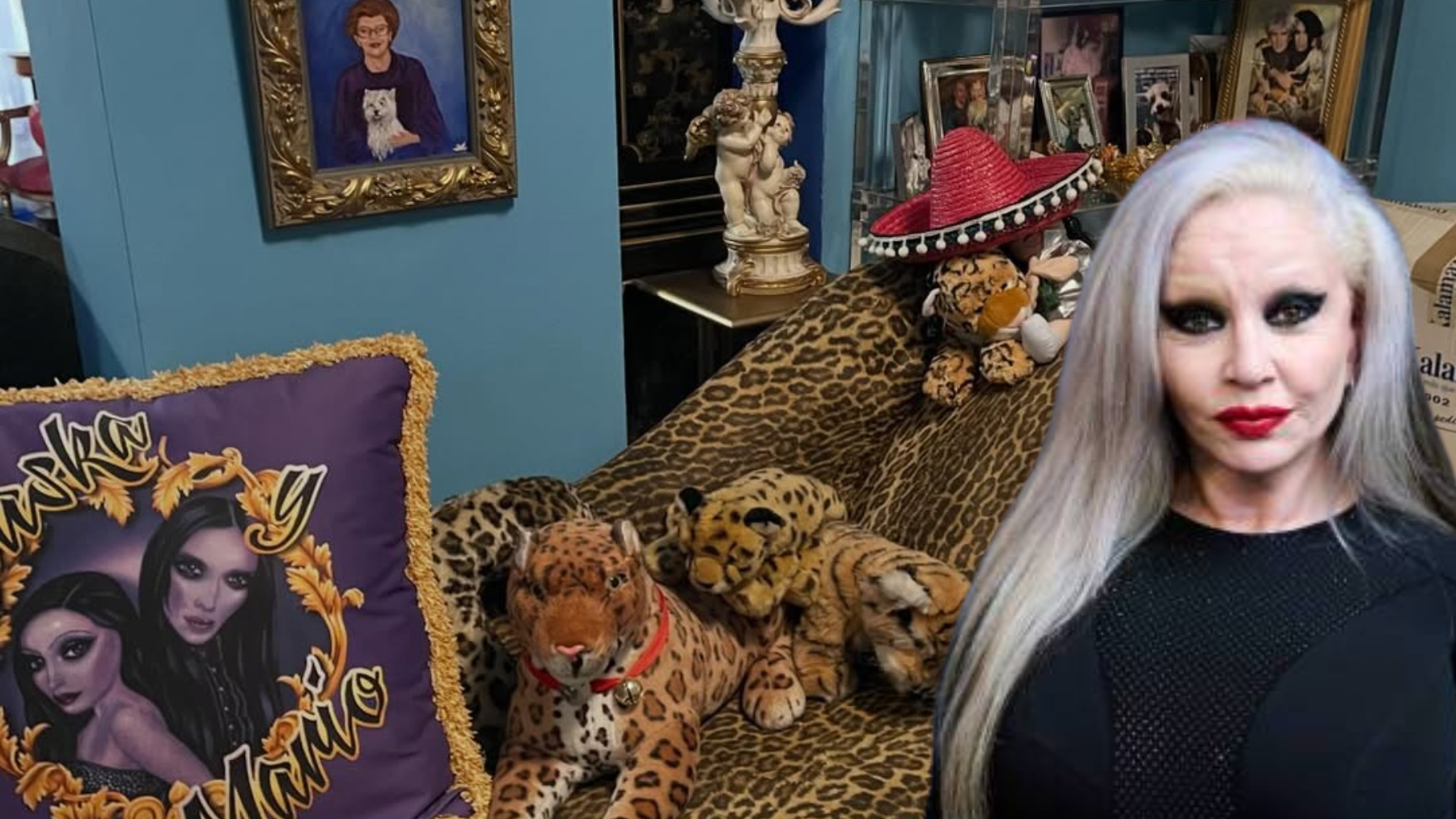 La casa de Alaska a las afueras de Madrid: 2.000 m² con jacuzzi, altar gótico y objetos del Rastro