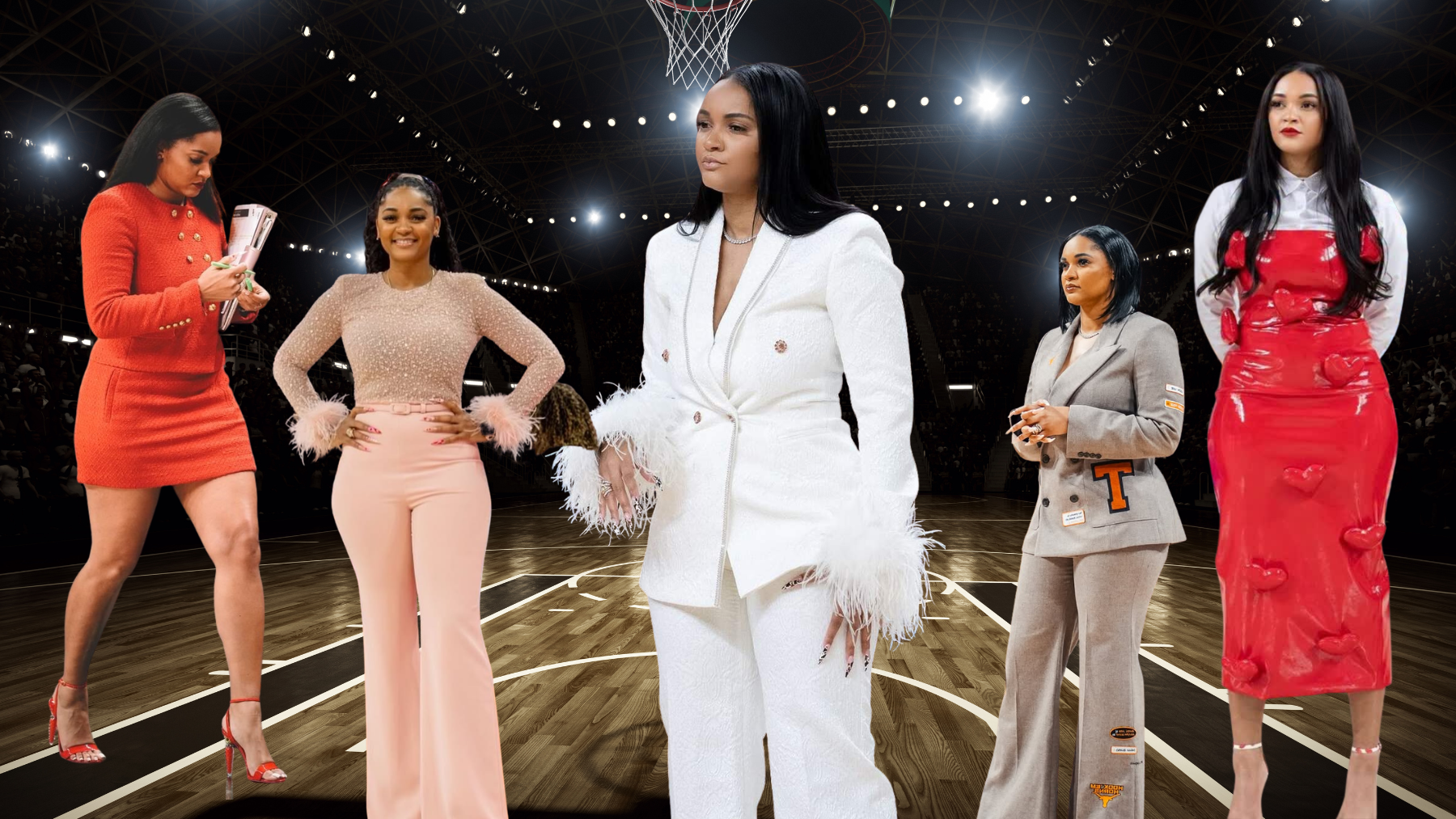 Sydney Carter, la entrenadora de baloncesto que revoluciona Internet con looks de cuero, tacones y uñas XL