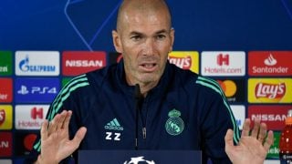 Zidane, en rueda de prensa. (AFP)