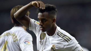 Rodrygo celebra un gol. (AFP)