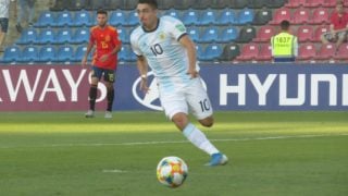 Matías Palacios, durante un partido. (AFA)