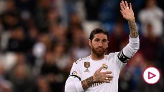 El Santiago Bernabéu homenajeó a Sergio Ramos.