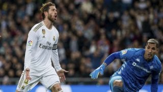 Joel durante el partido ante el Real Madrid. (EFE)