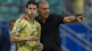 Queiroz ha convocado a James Rodríguez para los partidos de Colombia. (AFP)