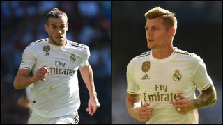 Gareth Bale y Toni Kroos durante un partido con el Real Madrid.