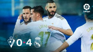 El Real Madrid se impuso 0-4 al Eibar.