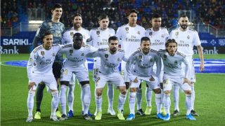 Once titular del Real Madrid ante el Eibar. (AFP)