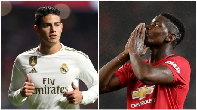 James Rodríguez y Pogba, esta temporada.