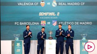 Valencia-Real Madrid y Barcelona-Atlético, en las semifinales de la Supercopa de España.