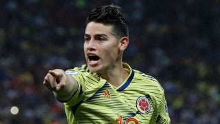 James-Rodríguez,-durante-un-partido-con-Colombia-(Getty)