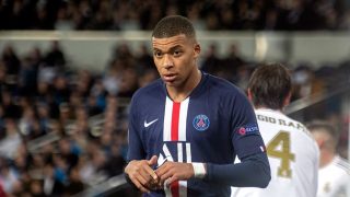 Killiam Mbappé, en el Santiago Bernabéu. (Foto: Enrique Falcón)