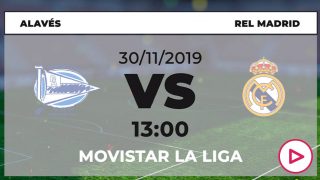 Liga Santander: Alavés – Real Madrid | Horario del partido de fútbol de Liga Santander.