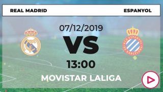 Liga Santander 2019-20: Real Madrid – Espanyol | Horario del partido de fútbol de Liga Santander.