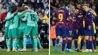 Real Madrid y Barcelona mantienen el pulso en la Liga (Getty y AFP)