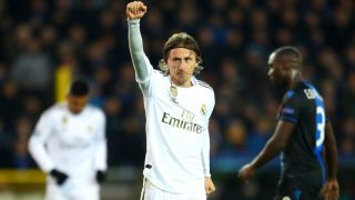 Modric, tras marcar ante el Brujas en la Champions League (Getty)