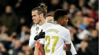 Gareth Bale y Rodrygo se juegan un puesto en Mestalla (Getty).