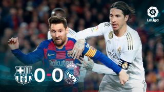 Barcelona y Real Madrid empataron a cero en el Clásico.