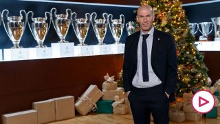 Zinedine Zidane, en el mensaje navideño del Real Madrid.