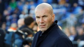 Zidane, durante un partido de esta temporada. (EFE)