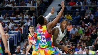 Thompkins, durante un partido. (Realmadrid.com)