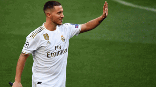 Hazard, el día de su presentación con el Real Madrid (AFP)