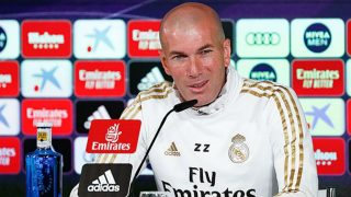 Zinedine Zidane, durante una rueda de prensa. (Realmadrid.com)