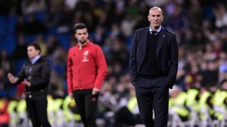 Zidane, durante el Real Madrid – Leganés de 2018. (AFP)