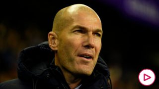 Zidane, durante el Valladolid – Real Madrid (Getty).