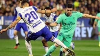 Jovic, durante el Zaragoza – Real Madrid (EFE).