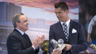 Cristiano Ronaldo y Florentino Pérez (Getty).