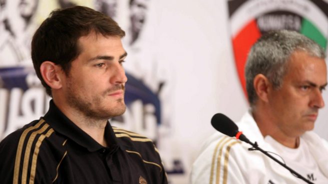 Casillas y Mourinho