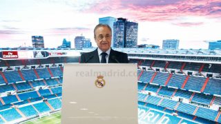 Florentino Pérez durante una presentación. (Realmadrid.com)
