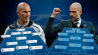 Real Madrid y Manchester City se enfrentan en el Bernabéu.