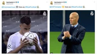 Trolean la cuenta de Twitter del Real Madrid.