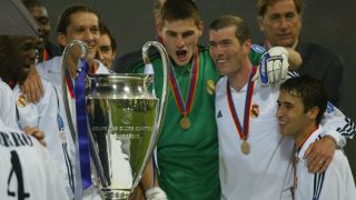 Los jugadores del Real Madrid celebran la Novena Champions League. (AFP)