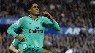 Varane, tras marcar un gol esta temporada (AFP)