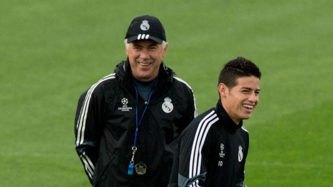 Ancelotti le ofrece cuatro años a James para convencerlo