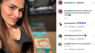 Sara Sálamo posa en top en Instagram.