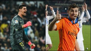 Thibaut Courtois e Iker Casillas. (Fotos: Getty)