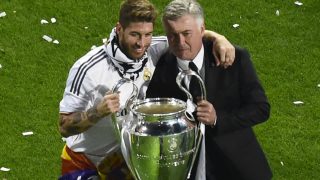 Ramos y Ancelotti con la Décima. (AFP)