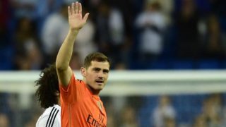 Casillas tras su último partido en el Bernabéu.