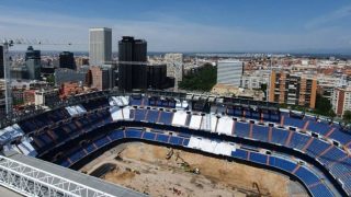 El Santiago Bernabéu continúa sus obras a ritmo vertiginoso. (nuevoestadiobernabeu.com)
