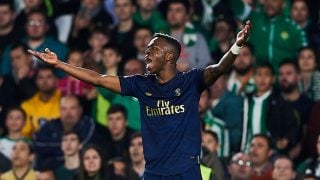 Vinicius, durante el Betis – Real Madrid (Getty).