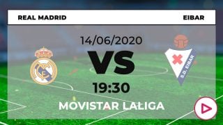 Liga Santander 2019-2020: Real Madrid – Eibar| Horario del partido de fútbol de Liga Santander.