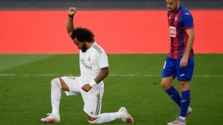 Marcelo celebró su gol homenajeando a George Floyd. (AFP)