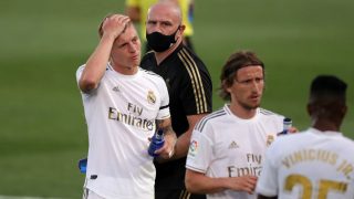 Kroos, durante el Real Madrid – Eibar. (Getty)