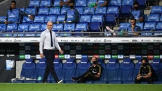 Zidane durante un partido con el Real Madrid. (Getty)